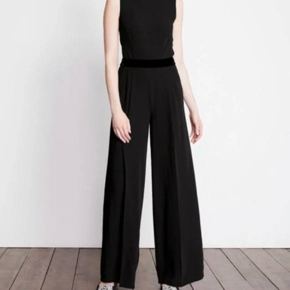 *NEW* BODEN Theodora Velvet Trim Jumper in Black — 6 — Lux Velvet Bow Tie Neck - Picture 7 of 7